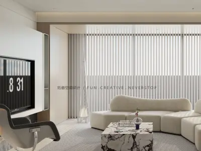 Modern Elegance- A Luxurious 3D Apartment Model 3D model