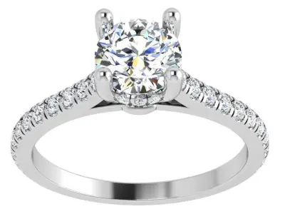 Round Diamond Ring 4662 3D print model