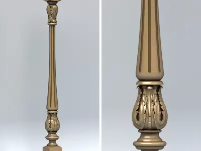 Baluster 004 3D model
