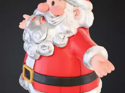 Santa Claus 3D Character 3D print model