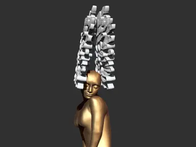 Angel Garden Statue  Wing 3D print model