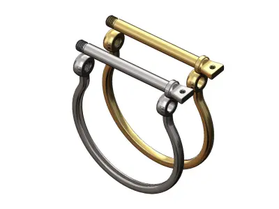 Screw cuff Sailing buckle bracelet 3D print model