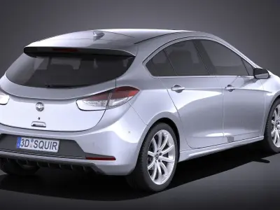 Generic Hatchback v3 2016 VRAY 3D model