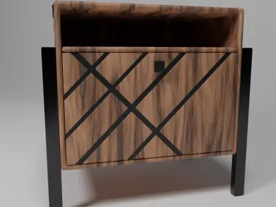 Bedside cabinet  Free 3D model