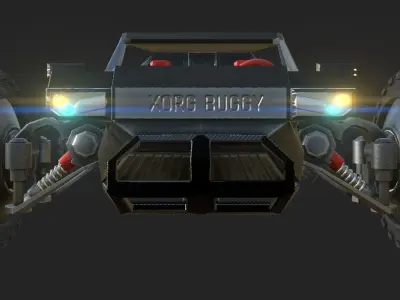 SCI-FI BUGGY Medium High Poly Model 3D model