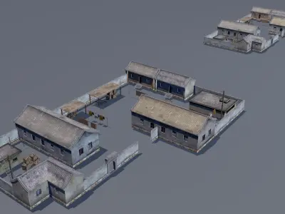 Ancient house architecture 3D model
