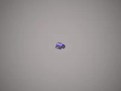 Car Stylized Low-poly 3D model