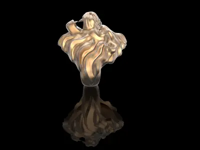 Lion Ring 3D print model