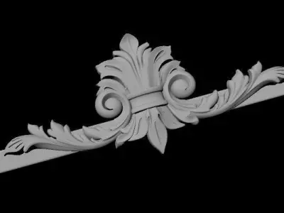 dressing table with mirror 3D model