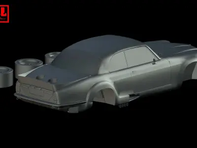 Jaguar XJ12 Coupe Broadspeed 1976-1977 3D print model