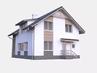 Modern House model Contemporary 3D model