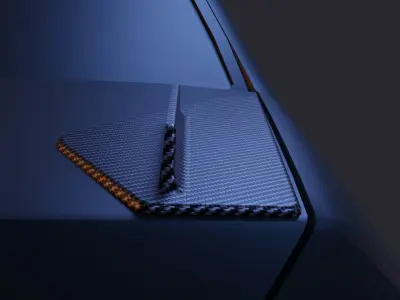 Mitsubishi EVO VOLTEX spoiler wing attachment pad 3D print model