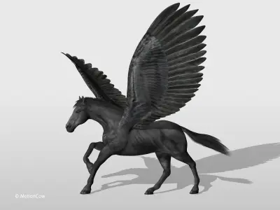 Pegasus - Black 3D model