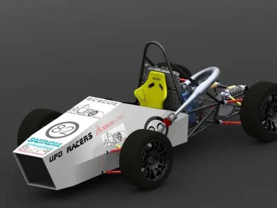 Formula Student India Race Car - Max Optimized 3D model