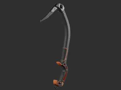 Ice Climbing Axe Low-poly 3D model