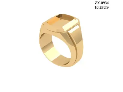 Man Hiphop Ring 3D print model