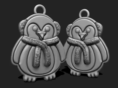 Christmas Penguin for 3D Print - Navidad - Christmas Decor 3D print model