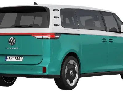 Volkswagen ID Buzz LWB 2023 3D model