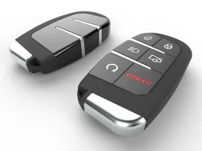 Car key Model 12 Low-poly 3D model
