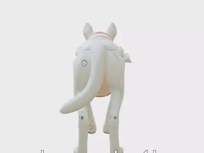 Space Rescue Dog Antiradiation Suit 3D Model Low-poly 3D model