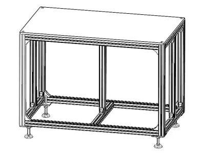 Aluminum Extrusion Workstation WL712 3D model
