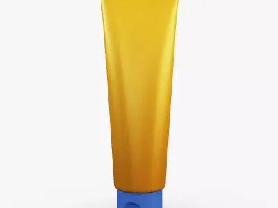 Cosmetic cream tube v 2 3D model