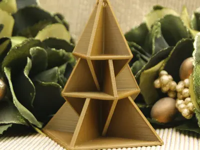 Origami Inspired Tree Ornament 4 3D print model