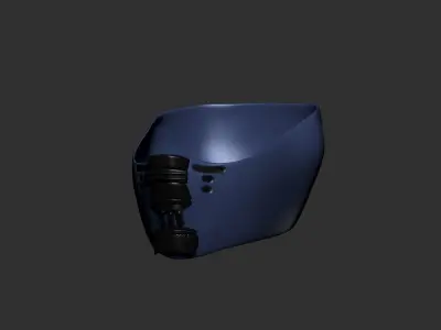 helmet high poly sculpt 3d printable ver 7 3D model 3D model 13