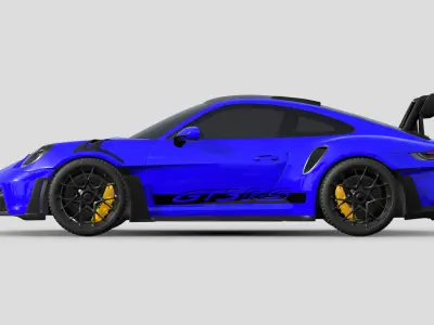 Porsche 911 GT3 RS 992 Weissach 3D model