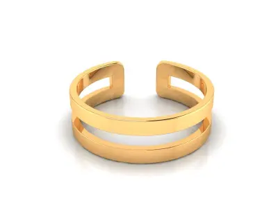 Ring M159 The luxury female abstract ring wedding 3D print model