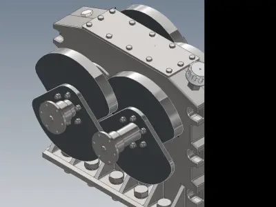 Hoffmann Exciter Gearbox based off Schenk Design  3D model