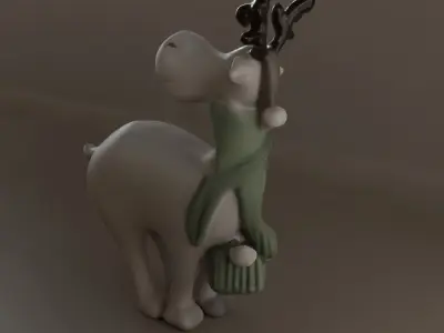 Creative Deer Elk Ornament  Perfect 3D Christmas Gift Decor 3D print model