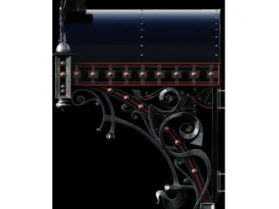 forging awning 3D model