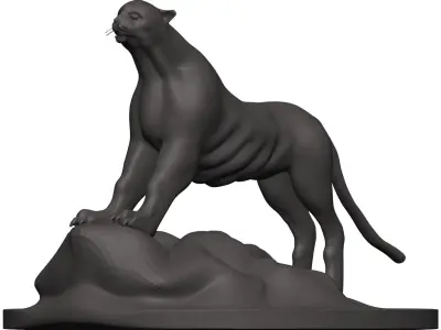 Cheetah panther 3D model