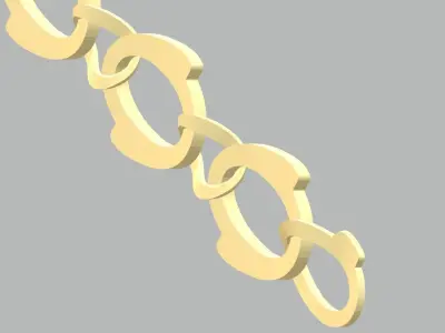 Bracelet - 7 chain 3D print model