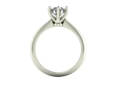 Solitaire Diamond Fashion Ring R11 3D print model