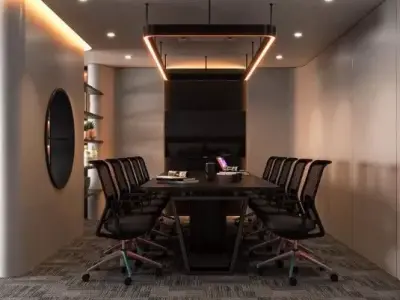 Office Room Interior Mode 3D model