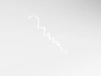 Ribbon v1 009 Low-poly 3D model