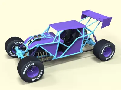 Road buggy 3D model