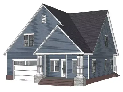 Craftsman House-41 3D model