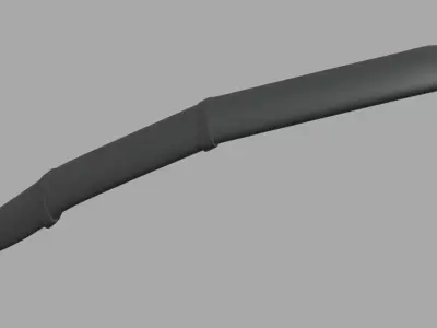 Rally Car Snorkel 01 Low-poly 3D model