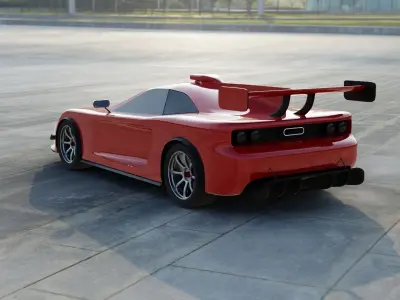 Classic Hypercar Project 1 3D model