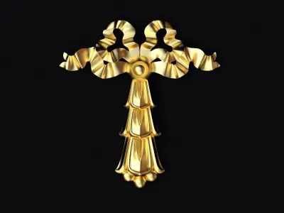 Central decor ornament for furniture 3D model 465