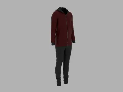 Sport Suit Low-poly 3D model 31