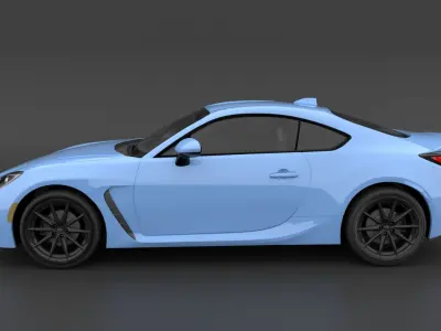 Subaru BRZ 2022 Low-poly 3D model