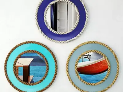 Nautical Rope Mirrors 3D model