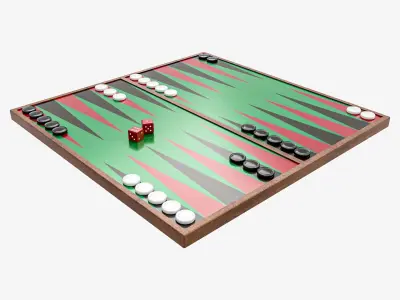 backgammon 3D model