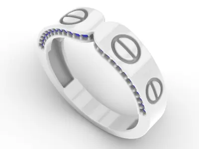 Jewelry Diamond Ring Model RG88 Free 3D print model