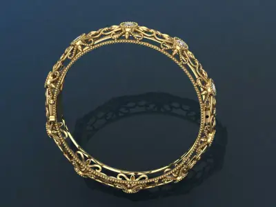 Kbach Khmer Bracelets 3D print model
