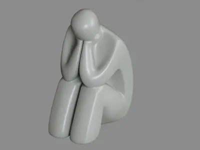 Think Figurine Decoration 3D model
